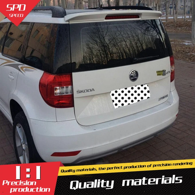 Спойлер из АБС материала для SKODA Yeti спойлер заднего крыла автомобиля 2013 2017|rear