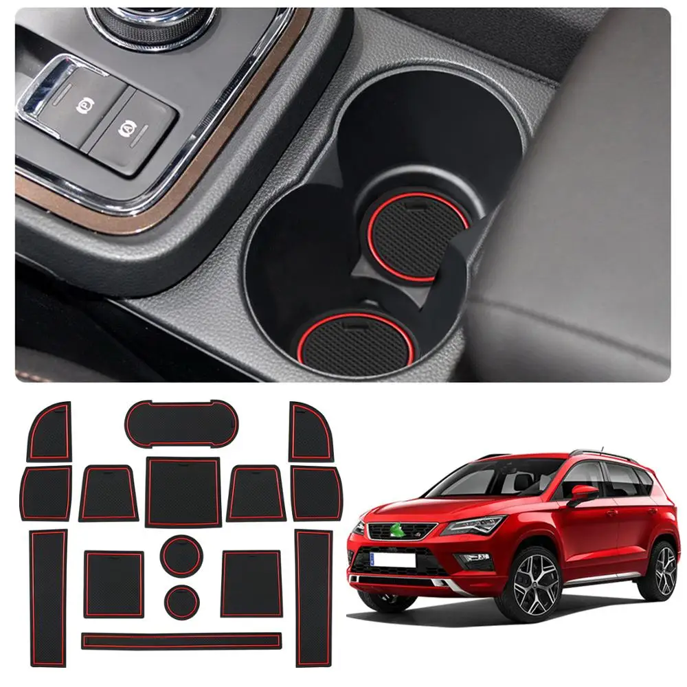 RUIYA Коврик для двери сиденья Ateca SUV 2017 2018 2019 2020 автомобильный Противоскользящий