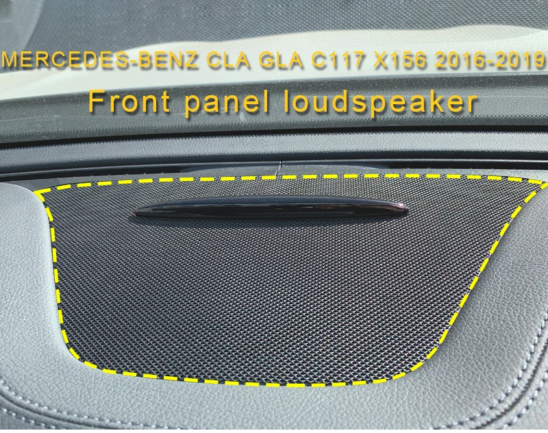 Для Mercedes-Benz CLA GLA C117 X156 2013- Автомобильный Дверной громкий динамик звук хромированная Накладка рамка наклейка аксессуары