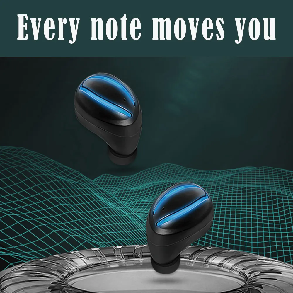 H8 Bluetooth Earphone Mini Wireless Stereo TWS Bluetooth 5.0 Headset In-Ear Automatic Boot Pairing With Charging Box Microphone