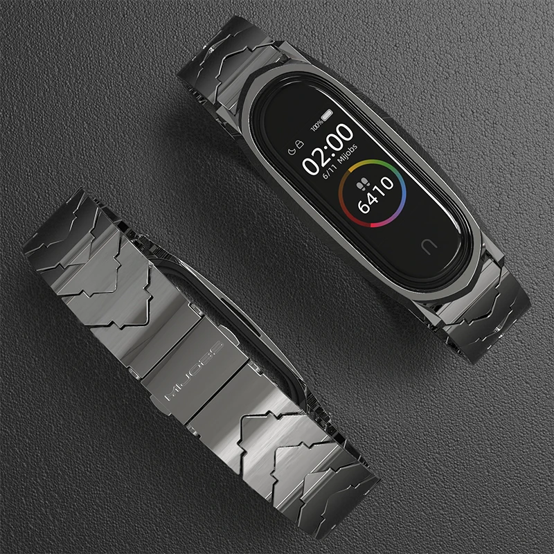 Металлический ремешок для Xiaomi Mi Band 4 браслет band 3 5 | Электроника