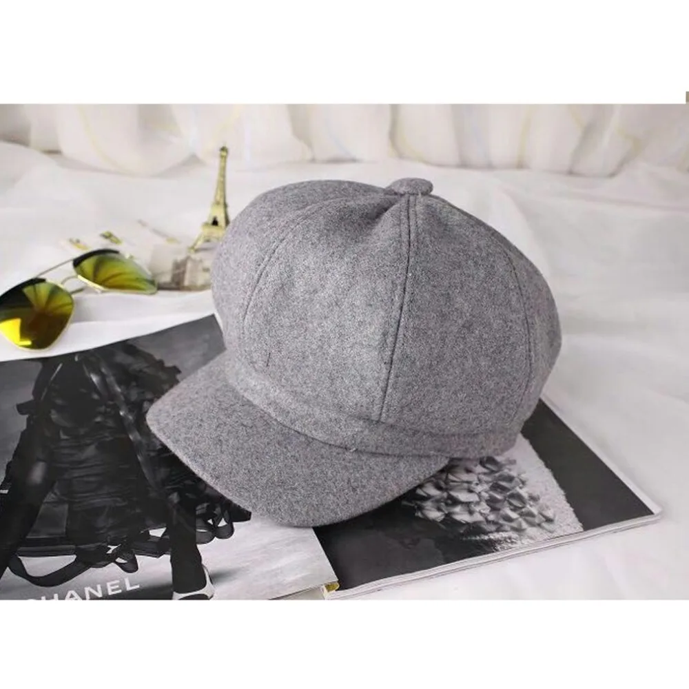 Шерстяной берет, шапка для мужчин и женщин, Gorras Planas, винтажная, Boinas, шапка, зимняя, уличная, теплая, Casquette, шапки
