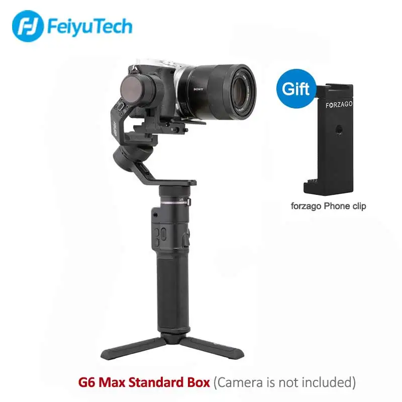 Feiyutech G6 Плюс/G6 Max 3-осевой Карманный стабилизатор для экшн-Камеры Gopro hero DJI Osmo экшн Камера sony a6000 PK Zhiyun Crane M2 - Цвет: G6 Max standard box