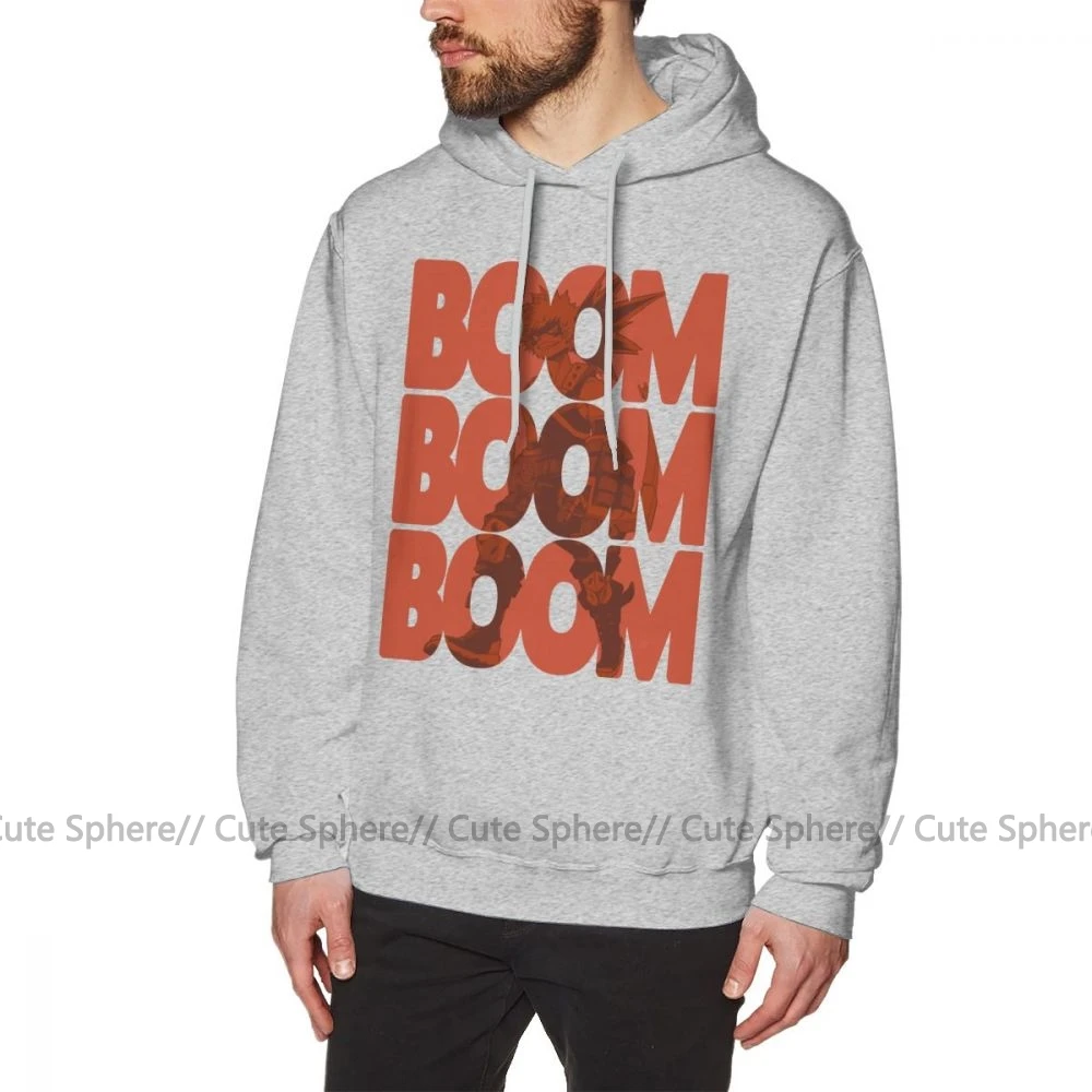 Bakugou Толстовка Boom Bakugou Katsuki толстовки уличная осенний пуловер Толстовка хлопковая с длинным рукавом X Модные мужские серые толстовки