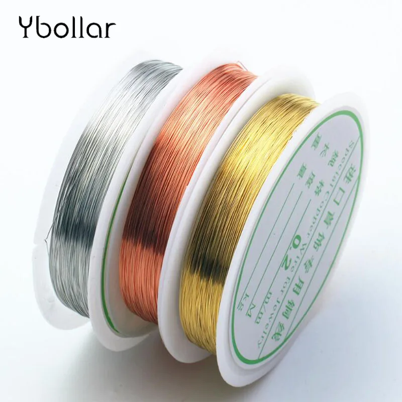 0.2-1mm Copper Metal Wire Thread String Cord For DIY Beads Craft Jewelry Making# 