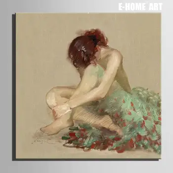 

Hand Painted Dancing Elegant Woman Oil Painting On Canvas Classical Canvas Painting Home Wall Art Decoration Picture