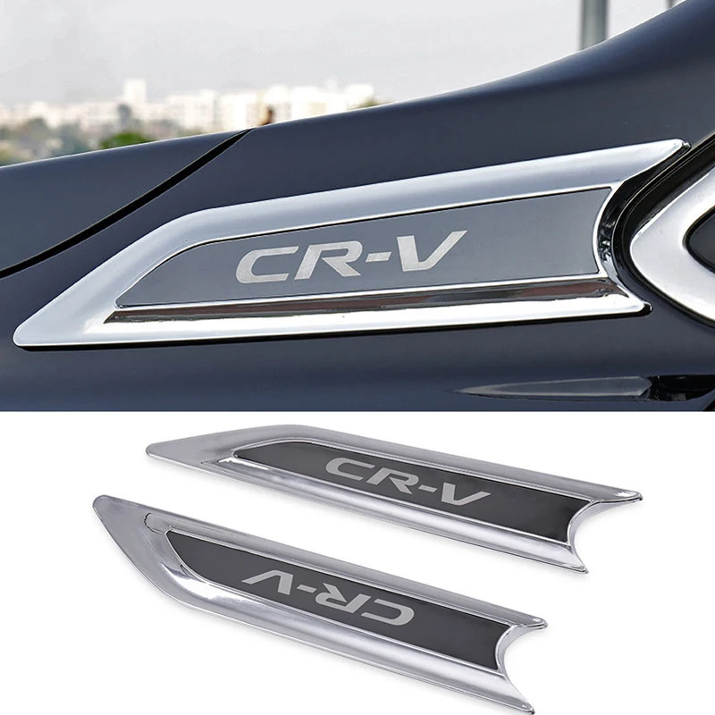 2 шт. для Honda 2017 CR V CRV автомобильный Корпус крыло боковые наклейки хром серебро ABS