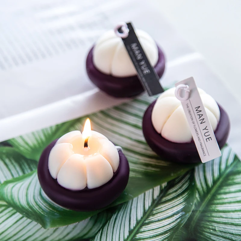 SILIKOLOVE Mangosteen Shape Silicone Candle Mold for DIY Handicraft Making Tool Homemade Molds | Дом и сад