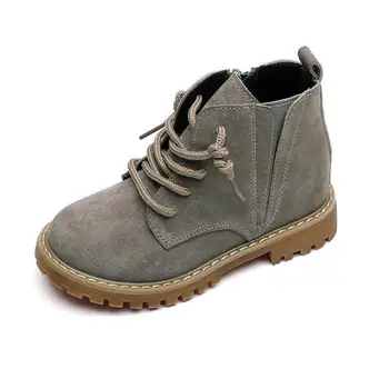 

Winter Kids Boots For Boys 2019 Genuine Leather Children Snow Boots Sneakers Toddler Girl Winter Shoes Plush Warm Martin Boots