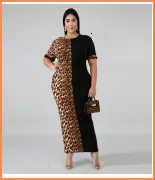 Длинное платье макси размера плюс 4xl 5xl с принтом в виде листьев, женское винтажное элегантное платье с длинным рукавом на осень и зиму, Boho платья, Robe Femme Vestido