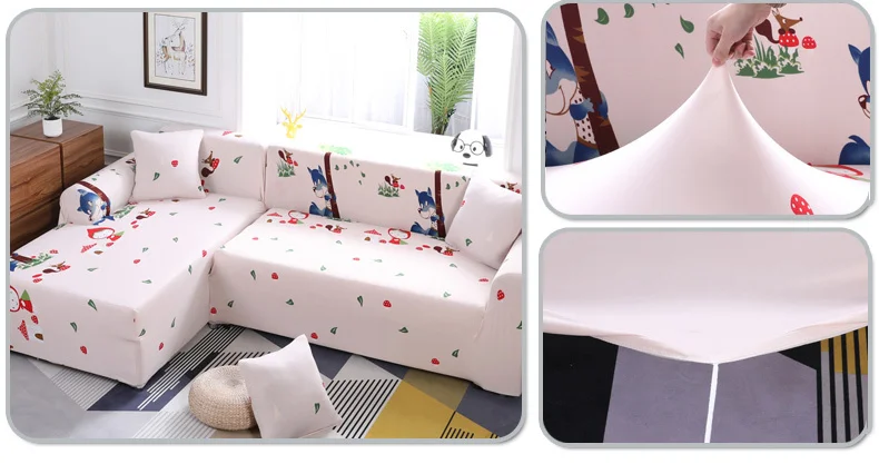 Christmas Decorations Sofa Cover Slip-resistant Sectional Elastic Full Couch Cover Sofa Towel Single/Two/Three/Four-seater
