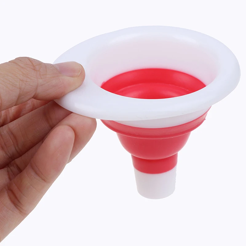 1PC Silicone Gel Foldable Collapsible Style Funnel Hopper Kitchen Cozinha Cooking Tools Accessories Gadgets
