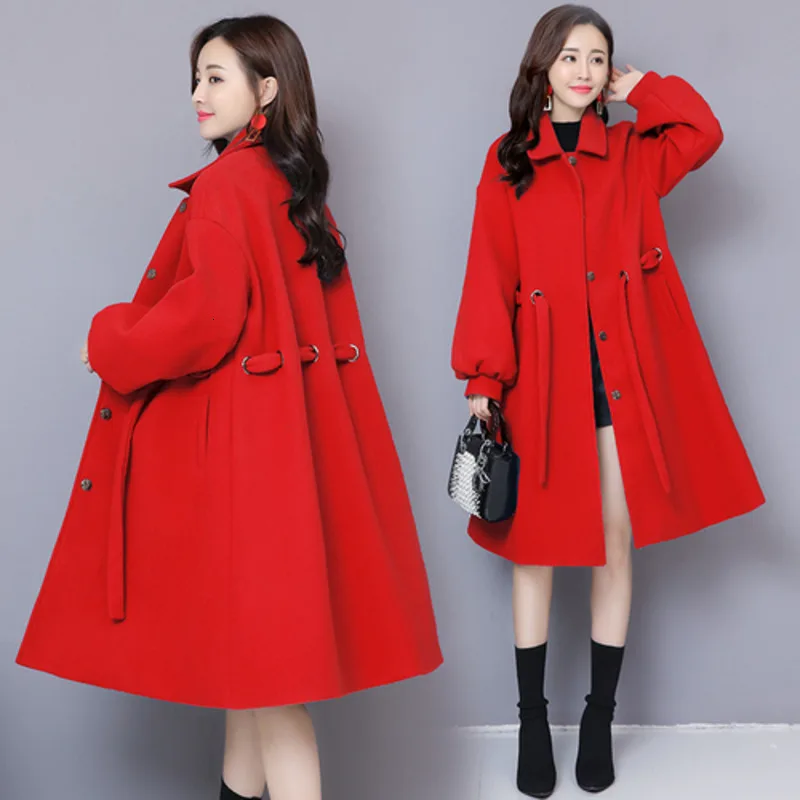 Зимние пальто женские красные длинные пледы и Твити Manteau Femme Hiver Dames Jassen зимние темпераментные женские пальто