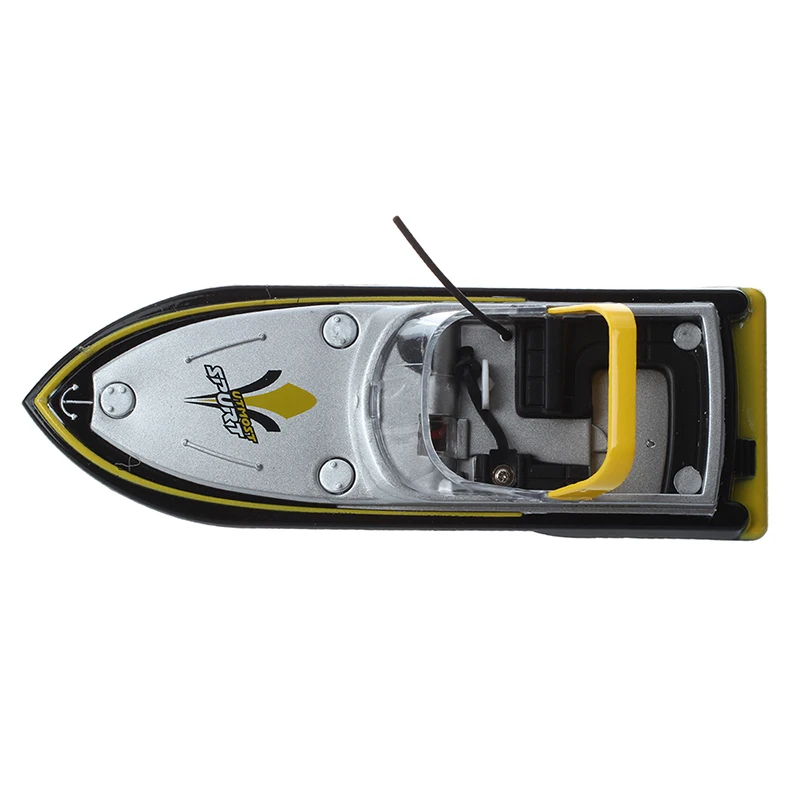 Miniature Mini 3352 RC Boat Radio Remote Control Yellow Kid Toy