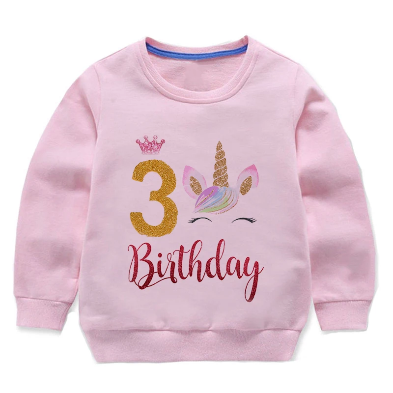 Birthday Unicorn Sweatshirts