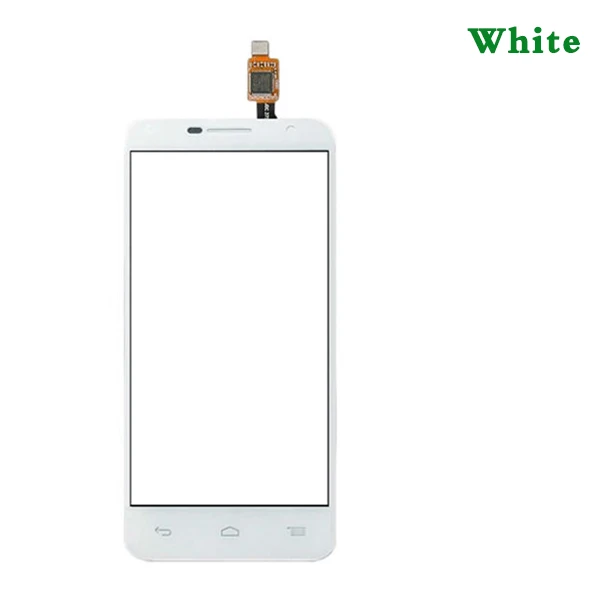 10 шт./лот высокое качество 4," для Alcatel One Touch Idol 2 Mini OT6016 сенсорный экран дигитайзер сенсор внешняя стеклянная панель объектива - Цвет: Белый