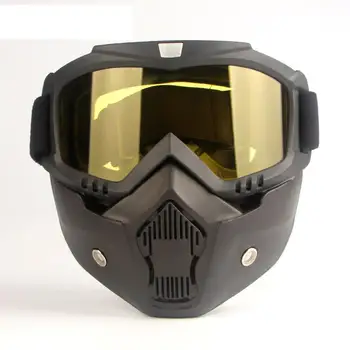 

Adult Motorcycle Helmet Wind Dust Proof Mouth Face Mask Respirator Motocross Goggles Glasses Workplace Safety Protective Eyewear