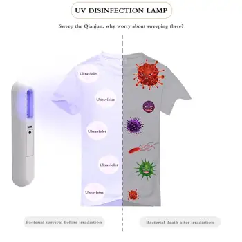 

New High Quality UV Disinfection Light Bar Stick Pocket UV Light Sterilizer Handheld Sterilizer Mini UV Light