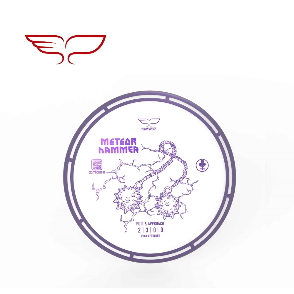

YIKUN DISCS PDGA Approved Disc Golf Disc Tortoise-Line Putter Meteor Hammer Black Friday