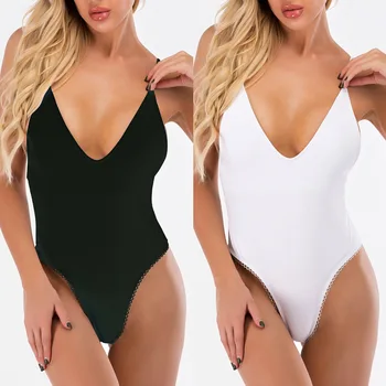 

New 2020 One-piece Hollow out Swimsuit Sexy swimwear women Bodysuit Brazilian Vintage Bathing Suit Beach Wear Female Swimwear