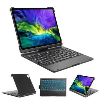 

Black Portable 360 Degree Rotation Smart Bluetooth Keyboard Cases for Apple iPad Pro 11 inch Tablet Case with Keyboard