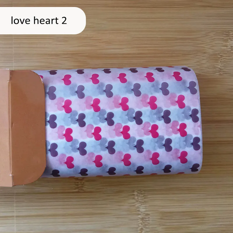 love heart 2 50 шт./компл. упаковочная Бумага хлеб сэндвич Гамбургер картофель фри посылка воск Бумага выпечки для Еда инструменты Кухня гаджеты упаковочных материалов, Класс - Цвет: love heart 2