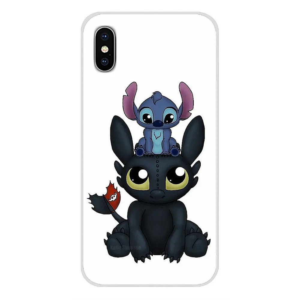 Для Apple IPhone X XR XS 11Pro MAX 4S 5s 5C SE 6S 7 8 Plus ipod touch 5 6 Чехол для мобильного телефона беззубистый дракон и стежка мультфильм - Цвет: images 6