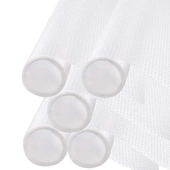 

Shelf Lined with Non-Slip(Transparent, 5 Rolls of 45X150cm) EVA Cabinet Cupboard Drawer Drawer Pad Refrigerator Liner Roller for