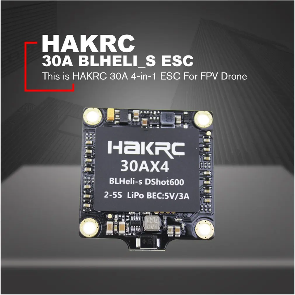 

30A 4-IN-1 BLHELI_S ESC Mini F3 F4 Flight Controller Board Built-in Barometer OSD 20x20mm Brushless Support 4S For FPV Drone