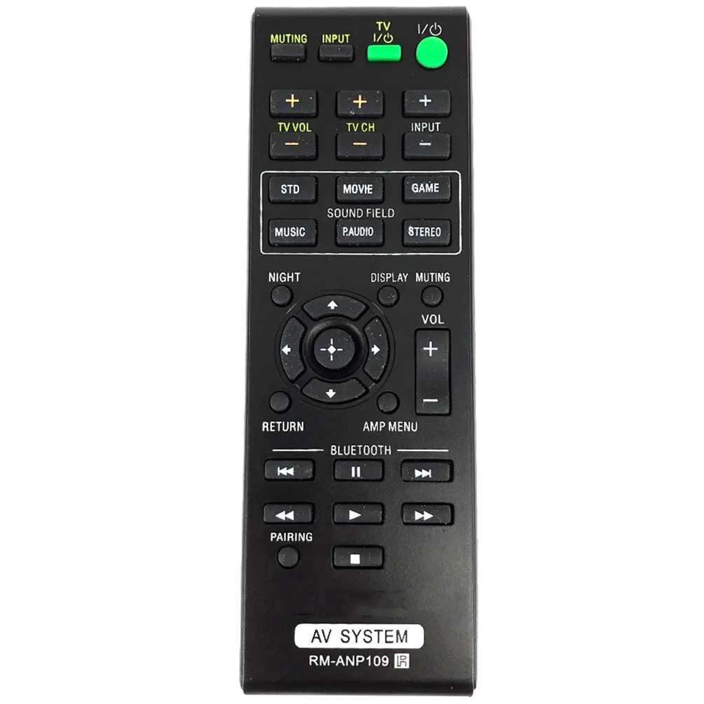 

New Remote Control RM-ANP109 RM-ANP105 for Sony AV SYSTEM RM-ANP084 RM-ANP085 SA-CT260 SA-CT260H SA-WCT260 HT-CT260