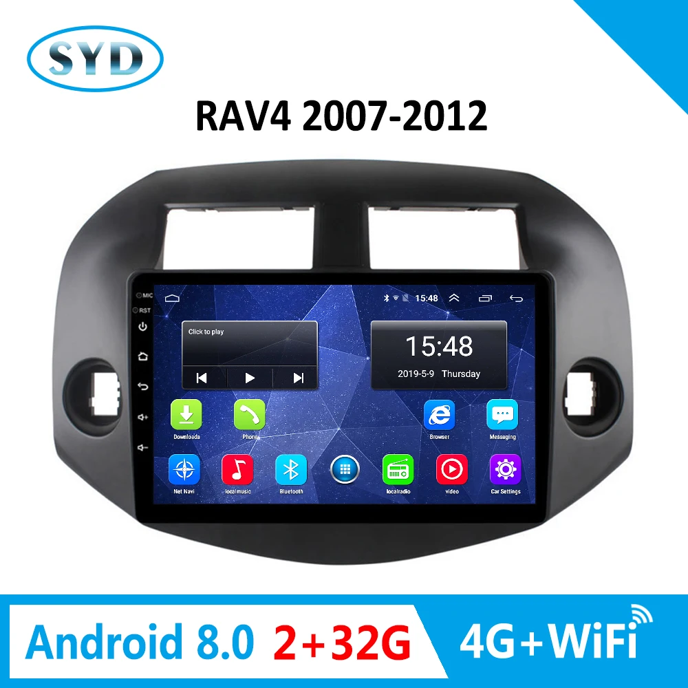 For Toyota RAV4 2007-2012 Car DVD player 4G Auto Radio Android 8.0 GPS Navigation Support Bluetooth/TV/WIFI/USB/Carplay For Toyota RAV4 2007-2012 Car DVD player 4G Auto Radio Android 8.0 GPS Navigation Support Bluetooth/TV/WIFI/USB/Carplay
