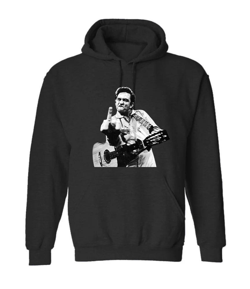 Толстовка с капюшоном «Jonny CASH»; цвет белый; Новинка; толстовка с капюшоном «HAPPINESS IS HAVE MY»