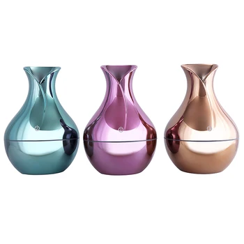 

130ML USB Aroma Diffuser Mini Wood Grain Air Humidifier Ultrasonic Atomizer Aromatherapy Essential Oil Diffuser 7 Color Led Ligh