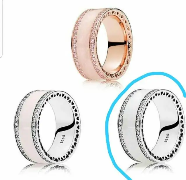925 Sterling Silver pandora Ring Rose 