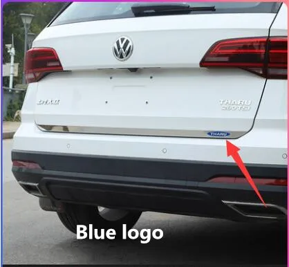 Применяется только для Volkswagen tharu Автомобильный багажник отделка внешняя Модифицированная нержавеющая сталь отделка Хвостовая крышка аксессуары - Цвет: Volkswagen tharu