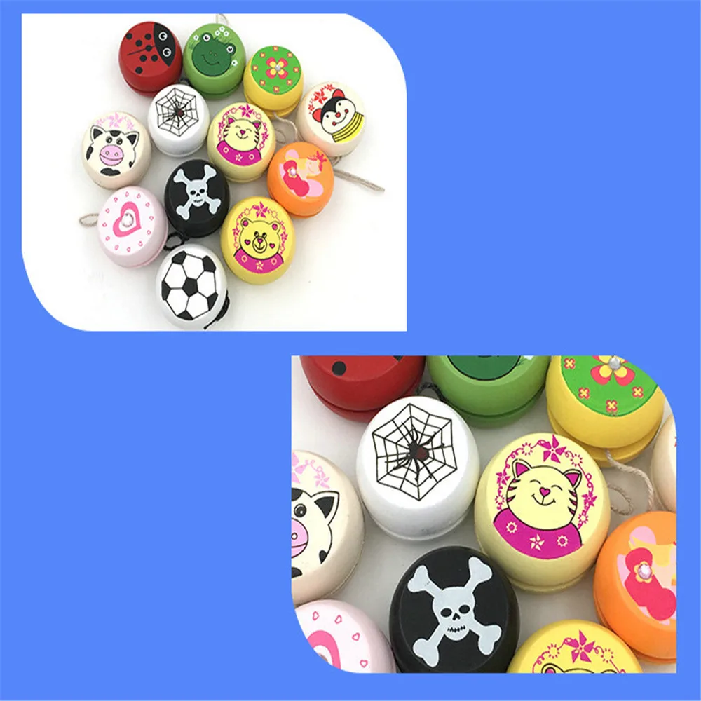 ZXZ Lindo animprime игрушки madera yoyo mariquita juguetes nignos yo-yo creativo Yo juguetes para nignos yoyo bola