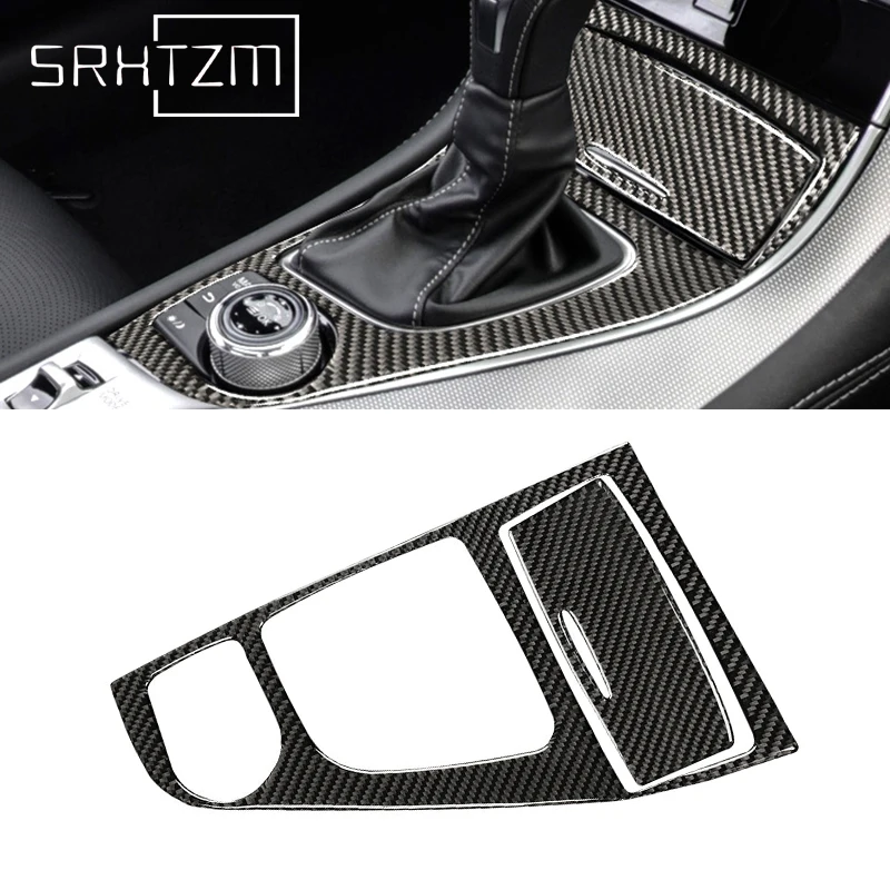 2014 - 2019 углеродного волокна драйвер Панель левый руль для Infiniti Q50 Q60 V37 консоли панельная Накладка для коробки передач Панель накладка