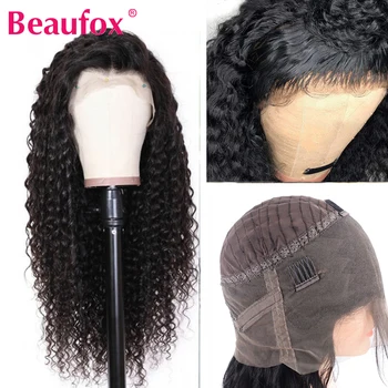 

360 Lace Frontal Wig Lace Front Human Hair Wigs Peruvian Deep Wave Wigs 150% Pre Plucked Lace Wig With Baby Hairs Remy Beaufox