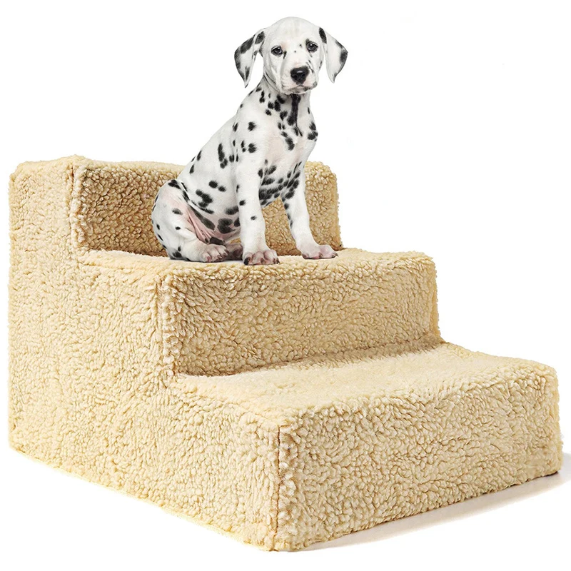 Новые переносные Нескользящие ступеньки для домашних животных, лестницы, трап-лестницы, 3 ступенчатые зубчатые ступени для собак и кошек
