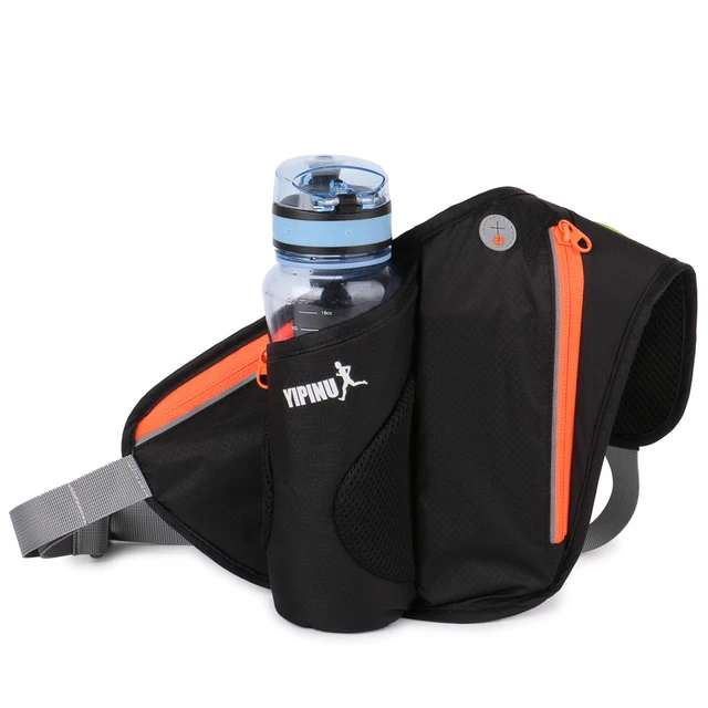 Running Belt Bag Trailing For Phone Holder Sport Fanny Pack Men Woman Fitness Waterproof Waist Pack With Water Bottle Gym Bags LM461 no bottle BK