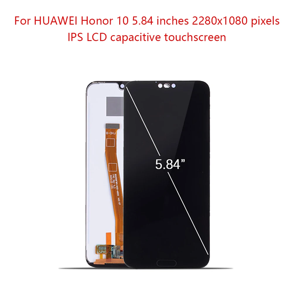 

5.8" For HUAWEI Honor 10 LCD Display With Fingerprint For HUAWEI Honor 10 LCD Touch Screen Digitizer with Frame Assemble COL-L29