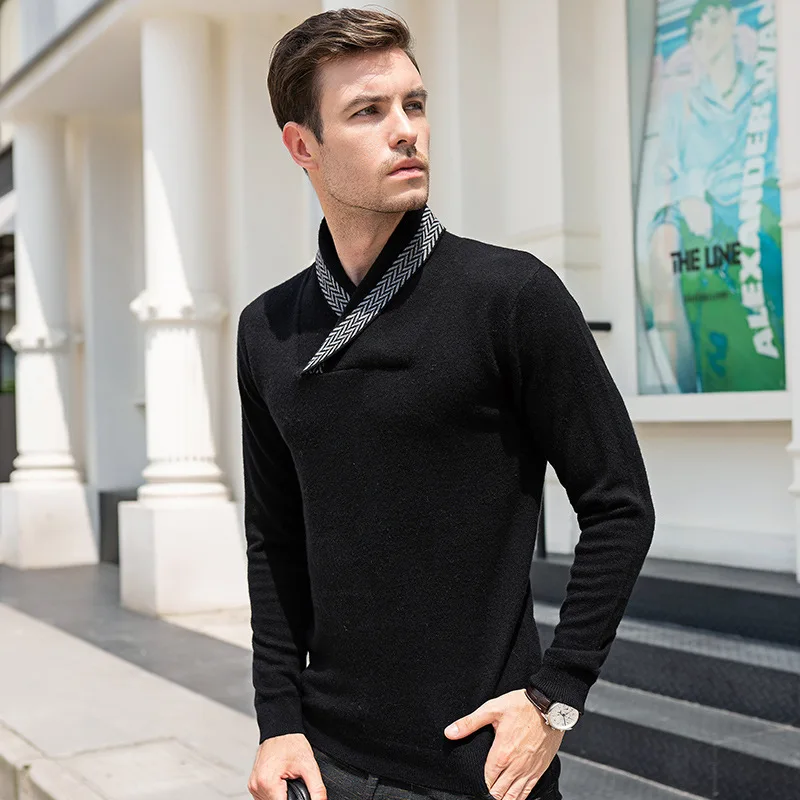 100 Wool Sweaters In Autumn and Winter Ugly Christmas Sweater Men Men Sweater Cashmere Sweater Men 3