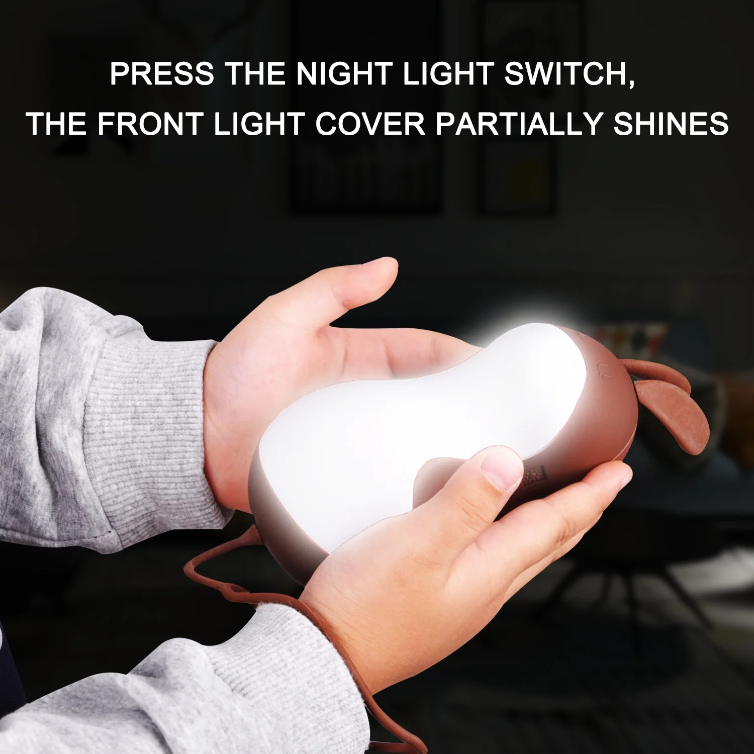 3 in 1 Hand Warmers Night Light Rechargeable 6000 mAh Portable Charger Power Bank Bedside Nightlight Electric Pocket Hand Warmer