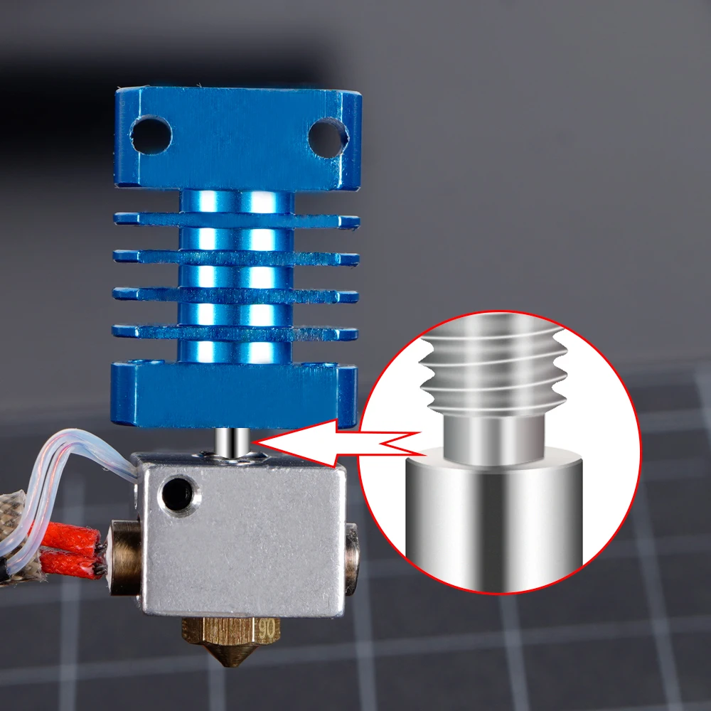 KINGROON V6 двойной Hotend J head Throats Heat Sink для 1 75 3 0 мм 4 филамента обновление 2 в out Throat 3D Printer