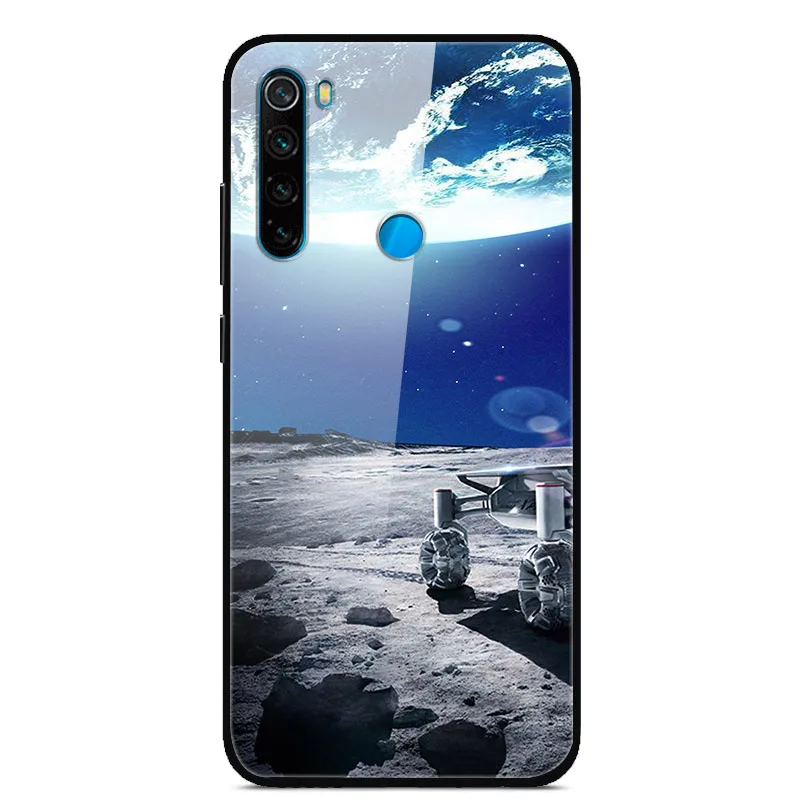 16 Для Xiaomi Redmi Note 8T чехол из закаленного стекла с изображением планеты Космос для Xiaomi Redmi Note 8T стеклянный задний Чехол для Redmi Note 8 8T - Цвет: 16