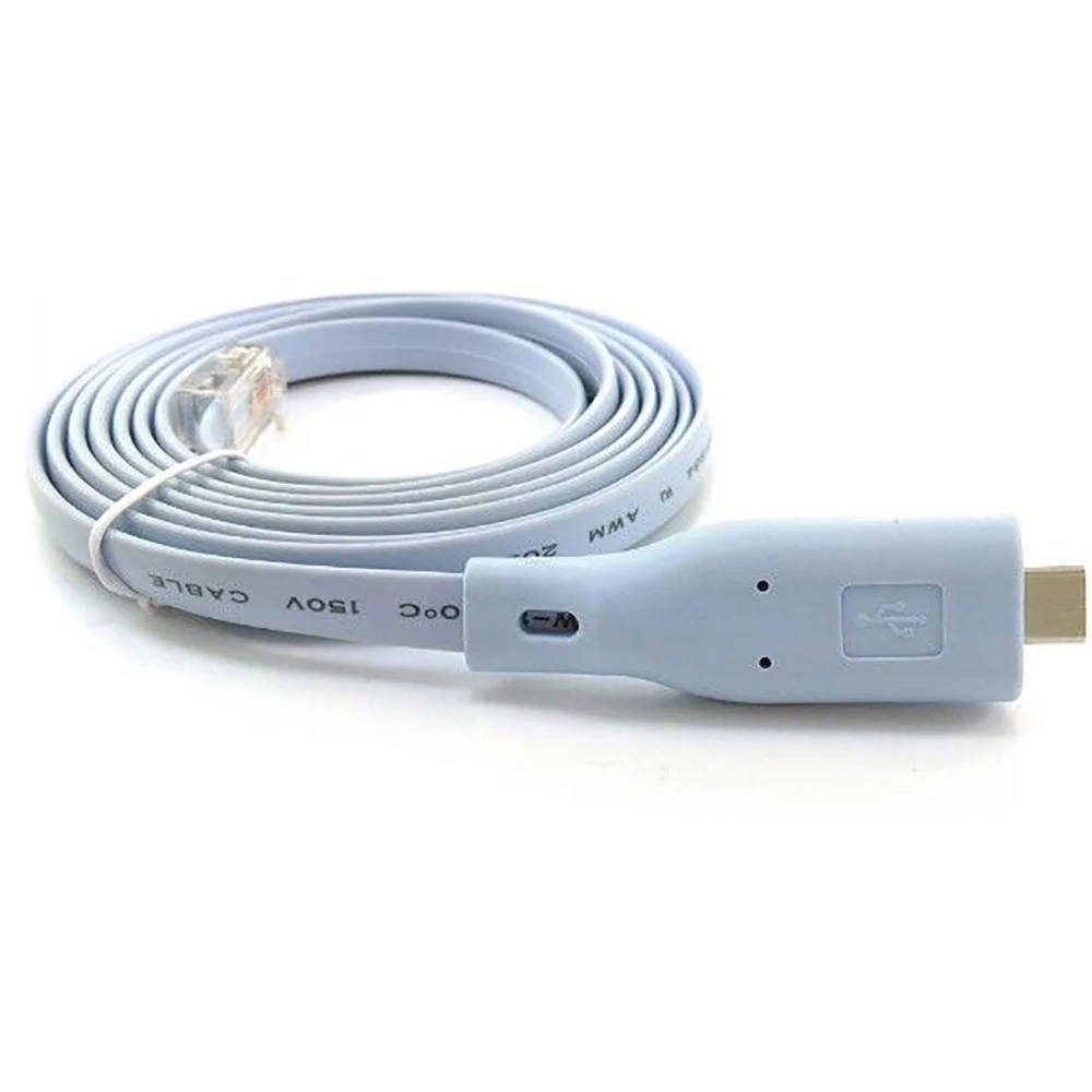 Asunflower кабель консоли Cisco type C к RJ45 кабель для MacBook Air Pro ноутбука маршрутизатор type C к RJ45 кабель консоли Cisco шнур - Цвет: 1 PCS