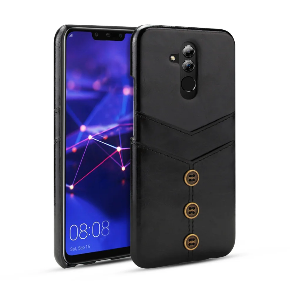 Винтажный чехол из искусственной кожи Waxy для huawei mate 20 Pro, чехол с держателем для карт для huawei mate 20, чехол для телефона huawei mate 20 Lite
