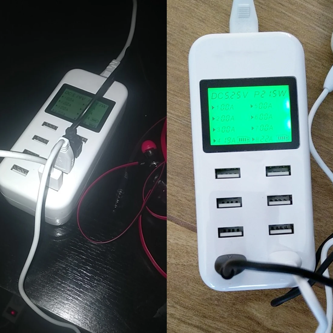 5V 8A 8 Порты и разъёмы Smart usb-зарядное устройство с ЖК-дисплей 40 Вт зарядка через usb станция зарядное дорожное usb-устройство Зарядное устройство для смартфона Планшеты