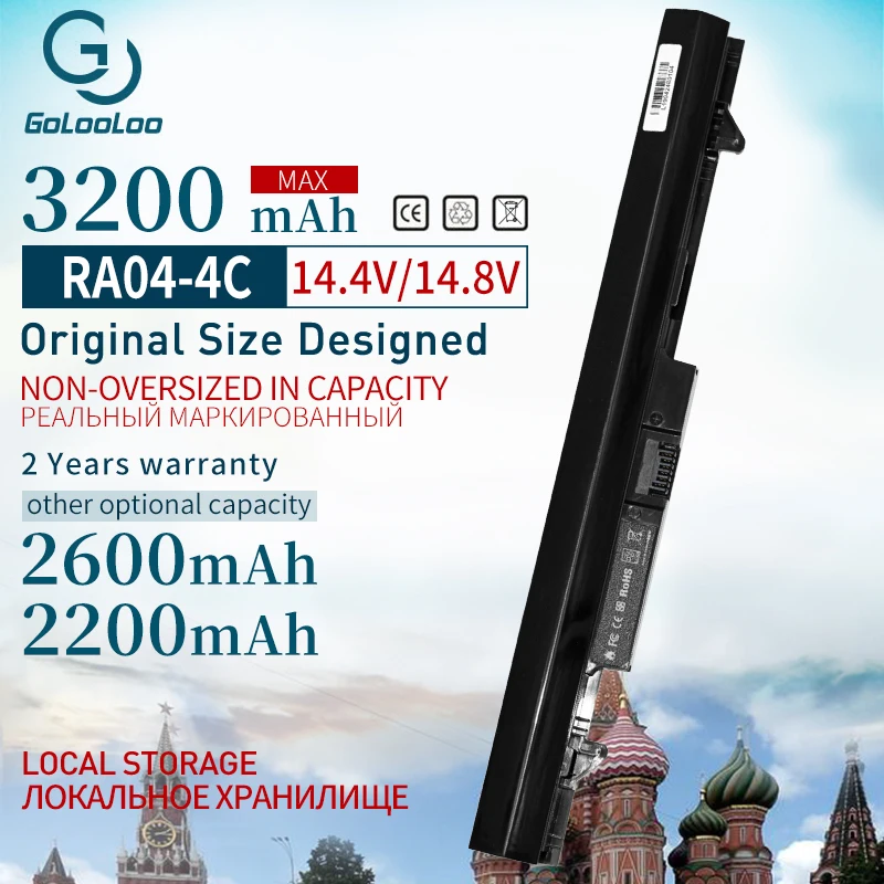 Golooloo 3200 мА/ч, 4 клетки RA04 ноутбук Батарея для hp ProBook 430 HSTNN-IB4L H6L28AA H6L28ET