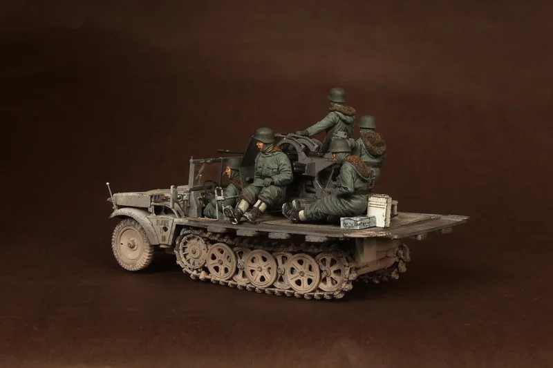 1/35 солдат 5 фигурок(без транспортного средства) полимерная фигура Строительный набор